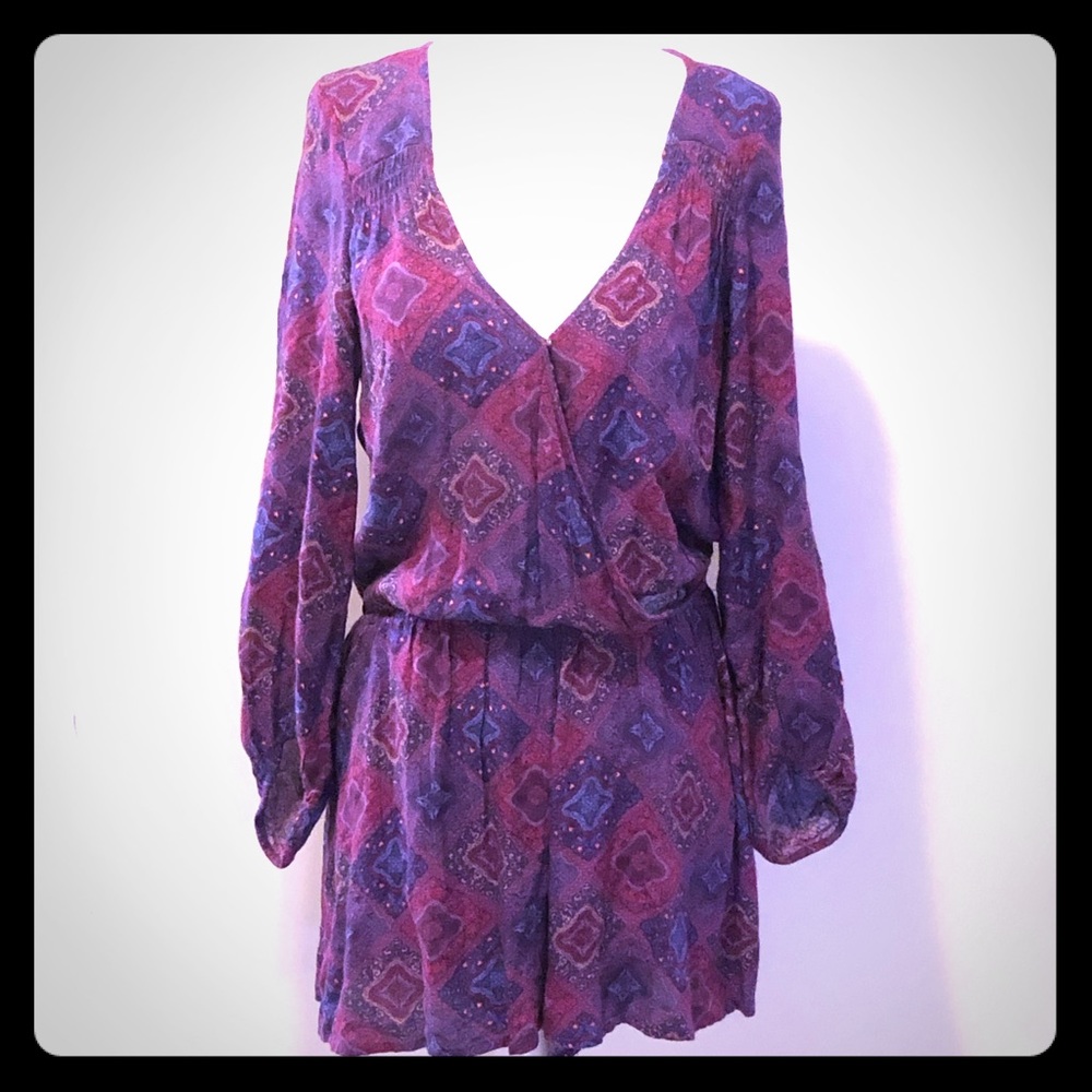 Boho wrap front American Eagle romper